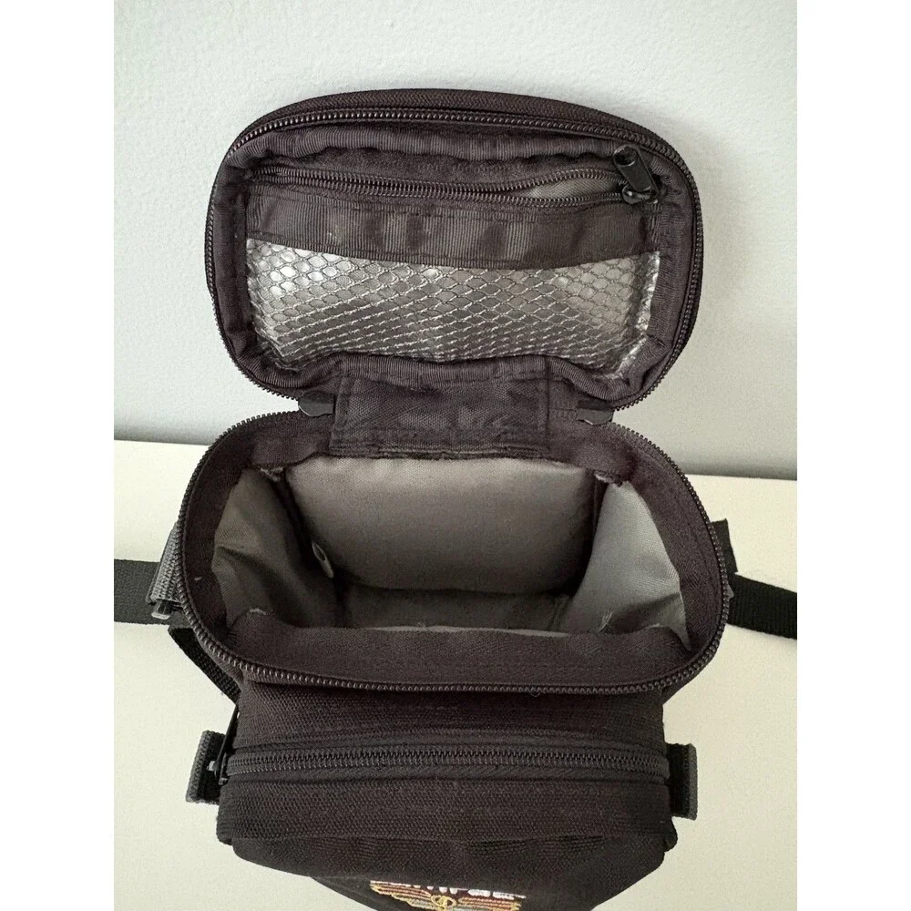 Tamrac Black Camera Shoulder Bag Model 5201 Belt Bag Loop Zippered Top EUC